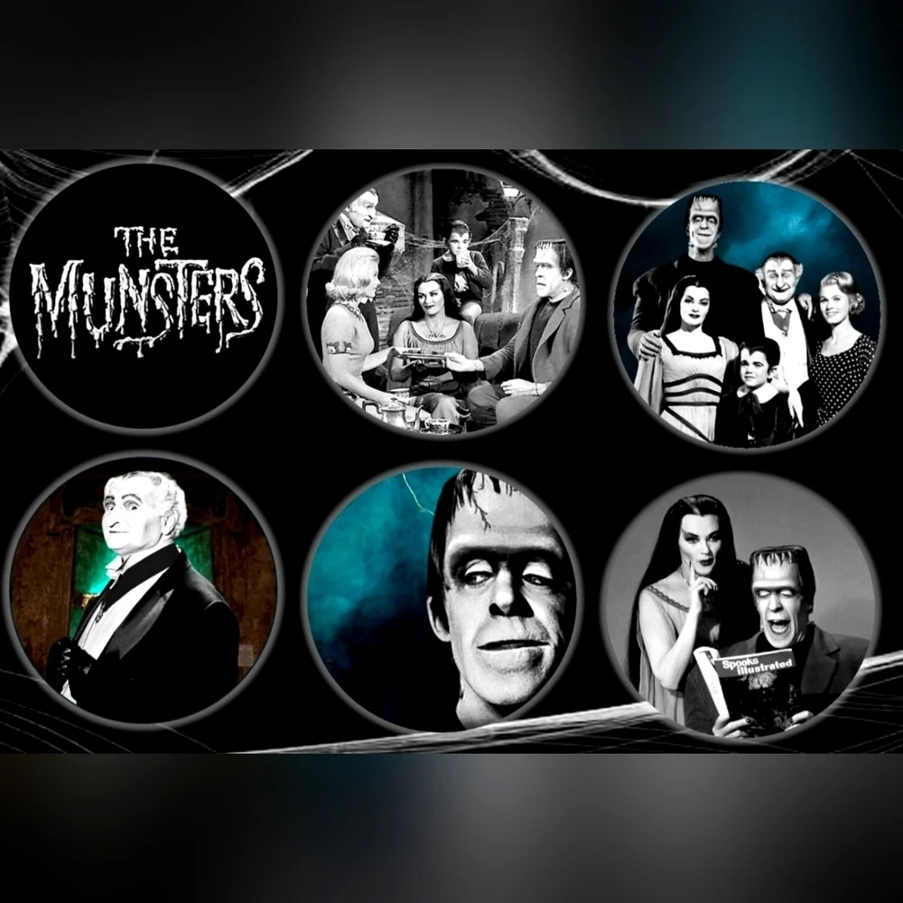 The Munsters TV Series Horror Pins
